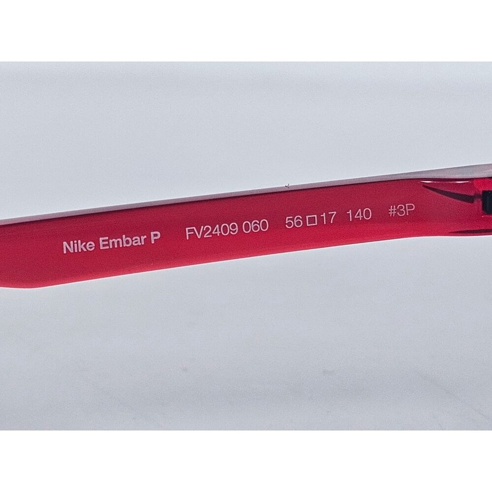 Nike Embar Polarized  Sunglasses Anthracite Red Mirror Lens FV2409-060 56-17-140 - Picture 7 of 10